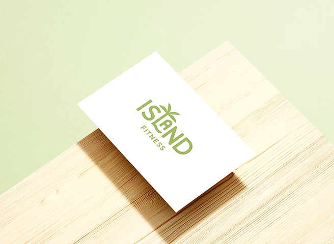 Island Fitness business card